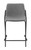 Earnest Solid Back Upholstered Counter Height Stools (Set of 2) Grey