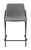 Earnest Solid Back Upholstered Counter Height Stools (Set of 2) Grey