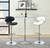 Edenton Upholstered Adjustable Height Bar Stools (Set of 2) Black