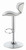 Edenton Upholstered Adjustable Height Bar Stools (Set of 2) White And Chrome