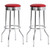 Hopkins Upholstered Top Bar Stools (Set of 2) Red