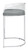 Thermosolis Acrylic Back Bar Stools (Set of 2) Grey