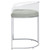 Thermosolis Acrylic Back Counter Height Stools (Set of 2) Grey