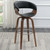 Zion Wood Swivel Bar Stool Black