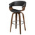 Zion Wood Swivel Bar Stool Black