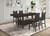 Prentiss Counter Height Table 5 Piece Set Dark Brown