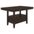 Prentiss Counter Height Table 7 Piece Set Dark Brown