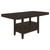 Prentiss Counter Height Table 7 Piece Set Dark Brown