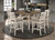 Sarasota Counter Height Table 7 Piece Set White
