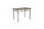 Anna 5 Piece Dining Set Dark Brown Metal