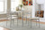 Anna 5 Piece Rectangular Dining Set Pearl Silver