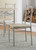 Anna 5 Piece Rectangular Dining Set Pearl Silver