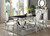 Antoine 5 Piece Set (Dining Table And 4 Side Chairs) Pearl Silver