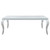 Carone 5 Piece Dining Room Set White Steel