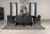 Dining Table 7 Piece Set Black