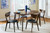 Malone 5 Piece Set (Dining Table And 4 Side Chairs) Brown