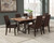 Spring Creek 5 Piece Dining Room Set Brown