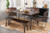 Topeka Dining Table 6 Piece Set Brown