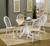 Allison 5 Piece Drop Leaf Dining Set Natural Brown And White