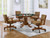 Mitchell 5 Piece Set (Game Table and 4 Game Chairs) Amber