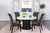 Sherry Dining Table 5 Piece Set Brown