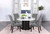 Sherry Dining Table 5 Piece Set Gray