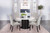 Sherry Dining Table 5 Piece Set White