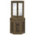 Alviso Corner Bar Cabinet Light Brown