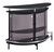 Amarillo 2-tier Bar Unit Black