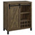 Arlington Bar Cabinet With Sliding Door Light Brown