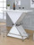 Atoka X-Shaped Bar Unit With Wine Bottle Storage White