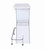 Atoka X-Shaped Bar Unit With Wine Bottle Storage White