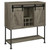 Claremont Sliding Door Bar Cabinet With Lower Shelf Pearl Silver