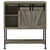 Claremont Sliding Door Bar Cabinet With Lower Shelf Pearl Silver