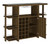 Diggs Bar Unit With Wine Bottle Storage Brown