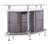 Gideon Shaped Glass Top Bar Unit With Drawer White