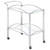 Shadix 2-tier Serving Cart With Glass Top Pearl Silver