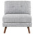 Churchill Armless Chair Pearl Silver And Gray