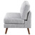 Churchill Armless Chair Pearl Silver And Gray