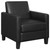 Julio Accent Chair Black Faux Leather