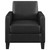 Julio Accent Chair Black Faux Leather