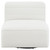 Cobie Swivel Armless Chair White