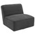 Swivel Armless Chair Black