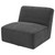 Swivel Armless Chair Black