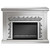 Gilmore Fireplaces Mirrored Pearl Silver