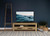 TV Console Wood Dark Brown