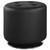 Bowman Round Upholstered Ottoman Black