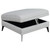 Clint Storage Ottoman Pearl Silver