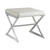 Rita X-cross Square Ottoman White