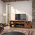 Maison 98" Fireplace Super Console Bourbon Oak